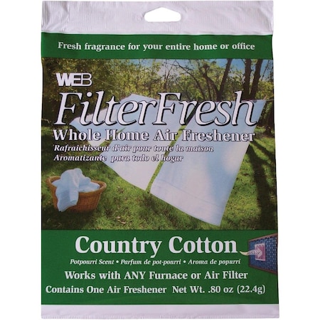 Web FilterFresh Furnace Air Freshener, Country Cotton WCOTTON